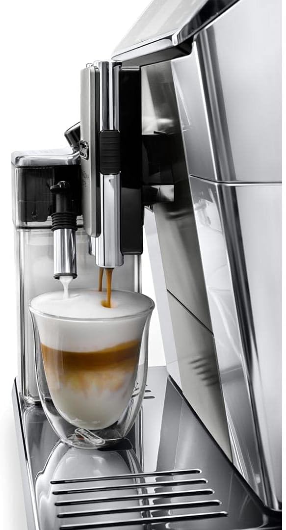 DeLonghi ECAM 650.55.MS | Cafetière automatique PrimaDonna Elite, Argent
