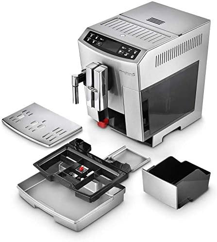 DeLonghi ECAM55.510.M PrimaDonna Rystiling Machine à Café avec Broyeur, 1450 W, 250 kilograms, Métal