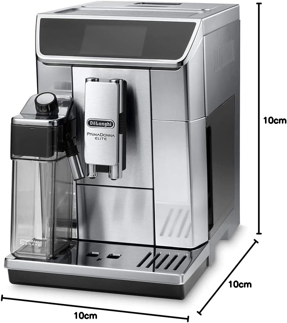 DeLonghi PrimaDonna Class ECAM650.75.MS,Machine a Café Grain, Expresso, Cappuccino, 1450W, 2L, Métal