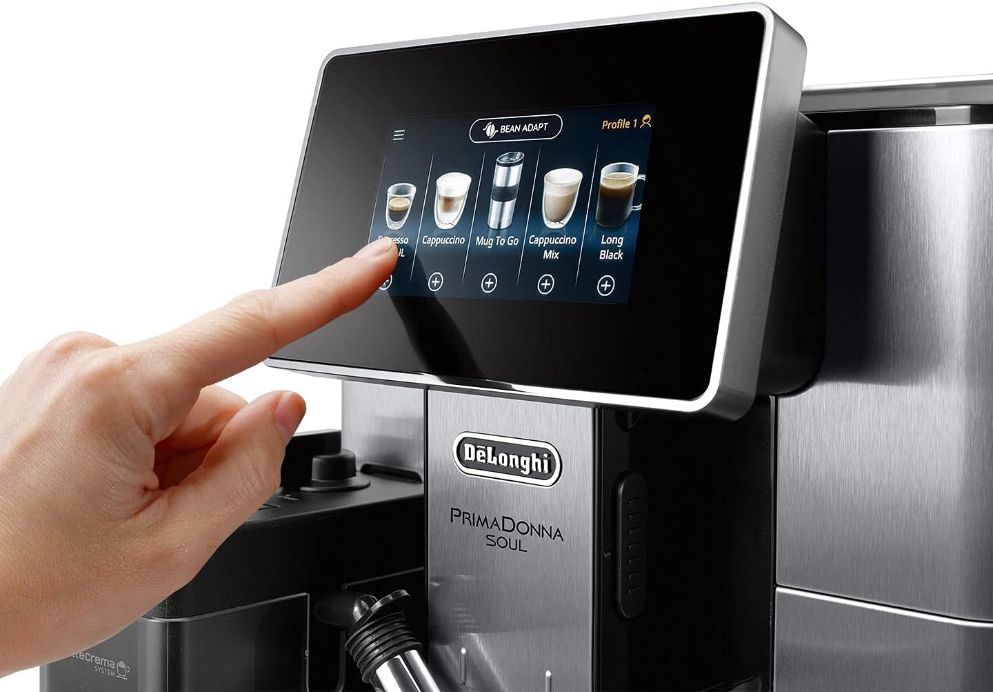 DeLonghi PrimaDonna ECAM610.74.MB machine à café Entièrement automatique 2,2 L