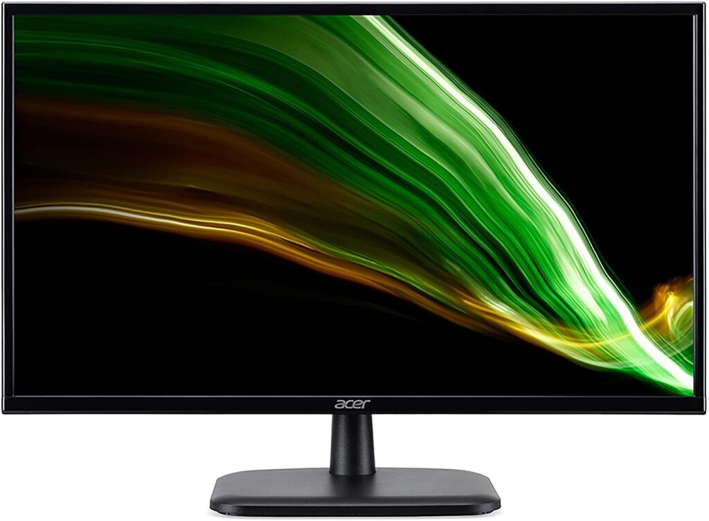 Acer EK240YC Écran PC 23.8 Full HD 75 Hz, 1920x1080, 16:9, AMD FreeSync, 5 ms (G2G), 250 Nits, BlueLightShield  Flickerless, HDMI 1.4, VGA, HDMI - Moniteur PC Réglable et Inclinable
