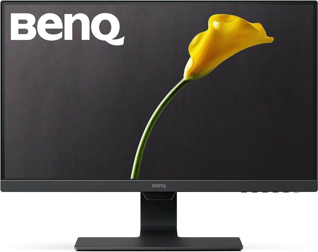 BenQ Moniteur LED GW2480 60,5 cm (23,8 pouces) (Full HD, Eye-Care, technologie de panneau IPS, HDMI, DP, haut-parleur) noir