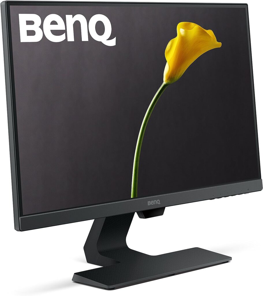 BenQ Moniteur LED GW2480 60,5 cm (23,8 pouces) (Full HD, Eye-Care, technologie de panneau IPS, HDMI, DP, haut-parleur) noir