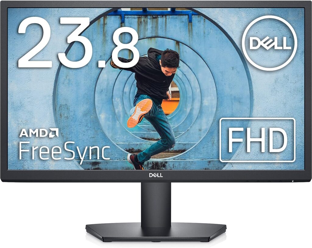 Dell SE2422HX 24 Full HD (1920x1080) Écran PC, 75Hz, VA, 5ms, AMD FreeSync, HDMI, VGA, Garantie 3 ans, Noir