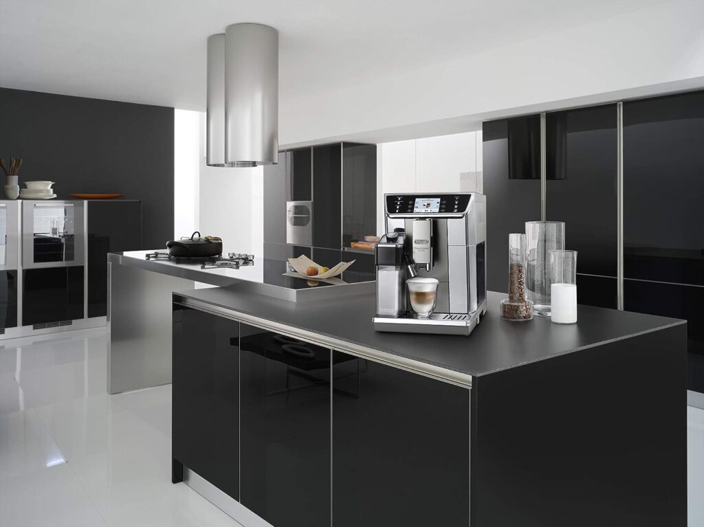 DeLonghi ECAM 650.55.MS | Cafetière automatique PrimaDonna Elite, Argent