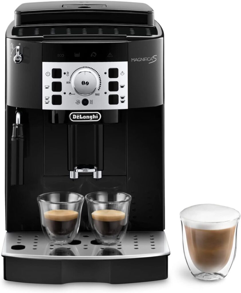DeLonghi Magnifica S Machine a Café Grain ECAM22.110.B, Machine Expresso et Cappuccino, 1.8L, Noir [Exclusif Amazon]