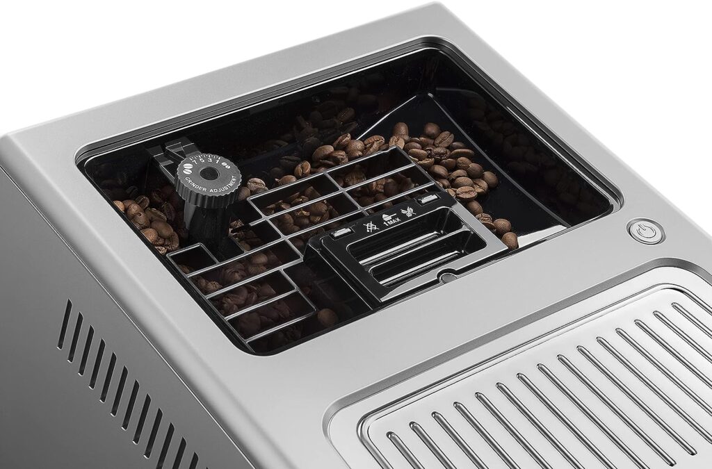 DeLonghi PrimaDonna Class ‎ECAM550.85.MS, Machine Café Grain, Expresso, Cappuccino, 2L, 1450W, Noir et Argent